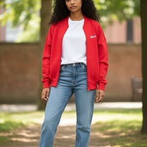 Spalding Red Athletic Sweatshirt